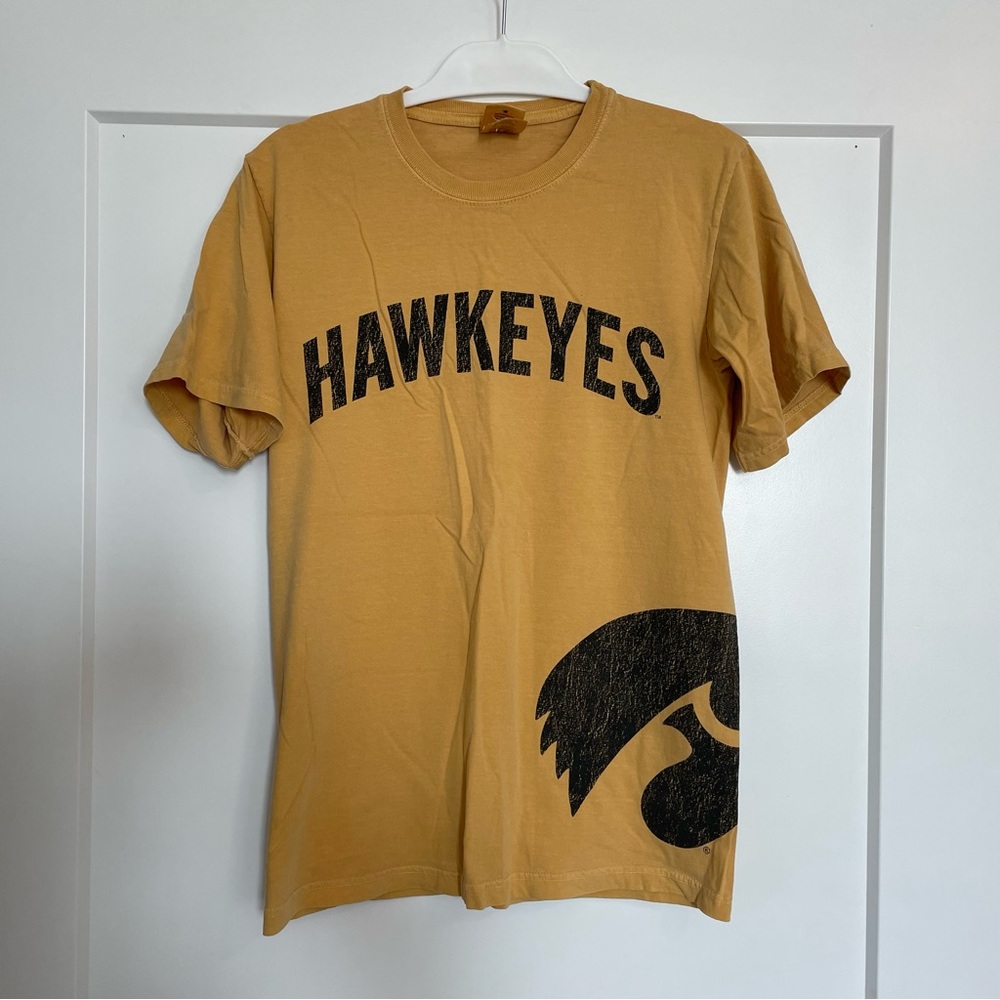 Gold Iowa Hawkeyes Tee